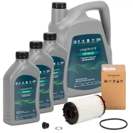8L ORIGINAL VAG 0W-20 Motor&ouml;l + &Ouml;lfilter S4 RS4 B9 S5 RS5 F5 A6 C8 A7 4K Q5 FY Q7 Q8 4M