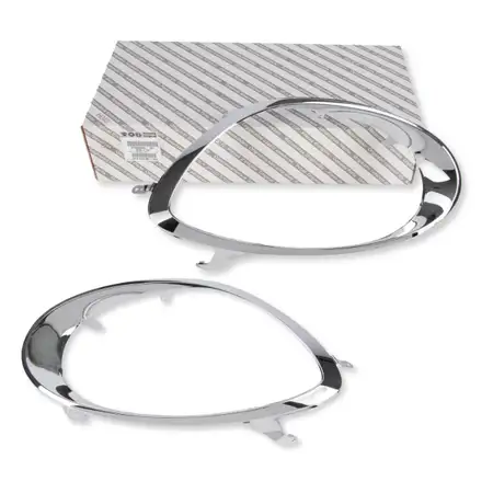 2x ORIGINAL ALFA ROMEO CHROME Frame Trim Main Headlight Mito (955_) Left + Right