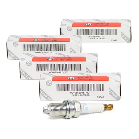 4x ORIGINAL Alfa Romeo Fiat spark plug 147 937_ 1.6 16V 105 hp 46550991