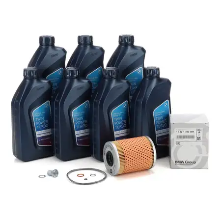 7L ORIGINAL BMW 5W-30 Motor&ouml;l + &Ouml;lfilter E36 320-328i E46 323i E34 520i 525i M50 M52