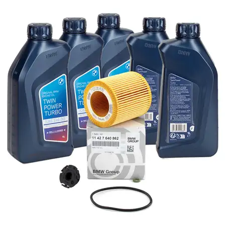 ORIGINAL BMW Motor&ouml;l &Ouml;l 5W30 LongLife-04 5 Liter + &Ouml;lfilter 11427640862