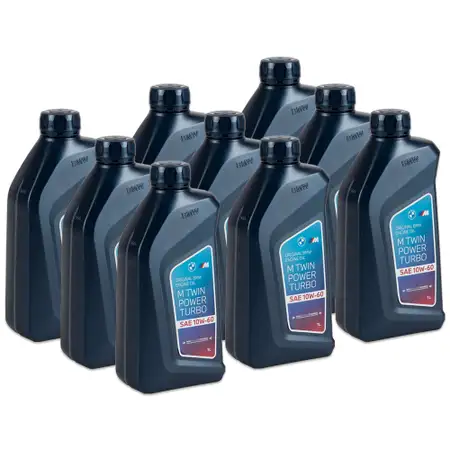 9L 9 Liter ORIGINAL BMW M TWIN POWER TURBO 10W-60 Motor&ouml;l &Ouml;l 83212365924