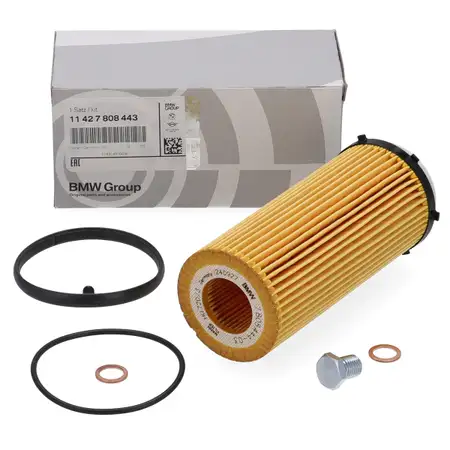 ORIGINAL BMW &Ouml;lfilter + Schraube 3er E90-93 5er F10/11/07 7er F01-04 X5 E70 X6 E71 E72 N57