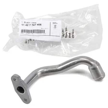 ORIGINAL BMW &Ouml;lleitung Turbolader R&uuml;cklauf 1er E81 3er E90 5er X1 X3 N47 11427797406