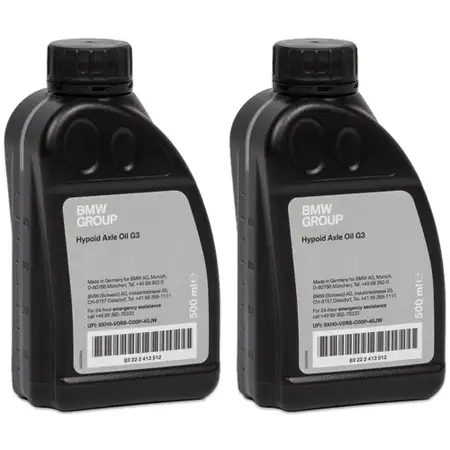 1L 1 Liter ORIGINAL BMW Achsgetriebe&ouml;l Differential HYPOID AXLE OIL G3 83222413512