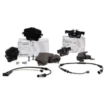 ORIGINAL BMW Bremsbel&auml;ge Bremsbelagsatz + Wako 2er F45 F46 X1 F48 vorne + hinten