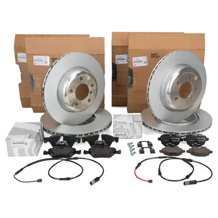 ORIGINAL BMW Bremsscheiben + Bel&auml;ge + Sensor 5er F11 520i 523i 518-525d vorne + hinten