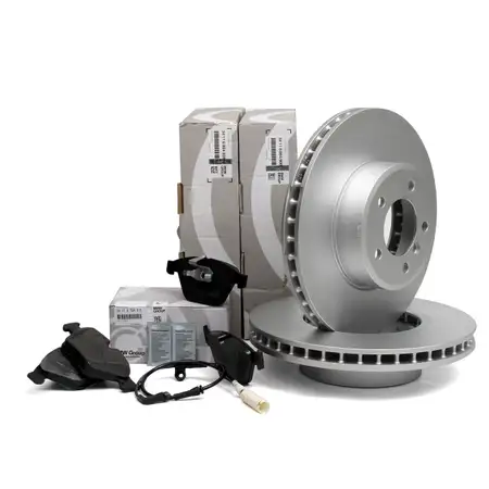 ORIGINAL BMW Bremsscheiben + Bel&auml;ge + Wako + Paste 5er E60 E61 525-535i 525/530xd vorne