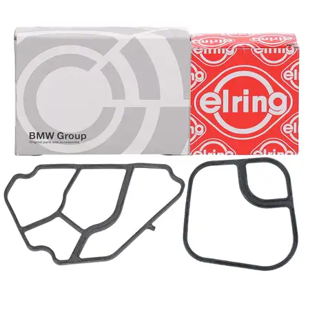 2x ORIGINAL BMW Oil Filter Housing Gasket Oil Cooler E87 E46 E90 E91 M47 N47 7787699+7787695
