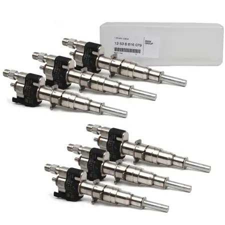 6x ORIGINAL BMW Einspritzventil E82 E88 E90-93 F01-04 X6 E71 Z4 E89 N54 N55 13538616079