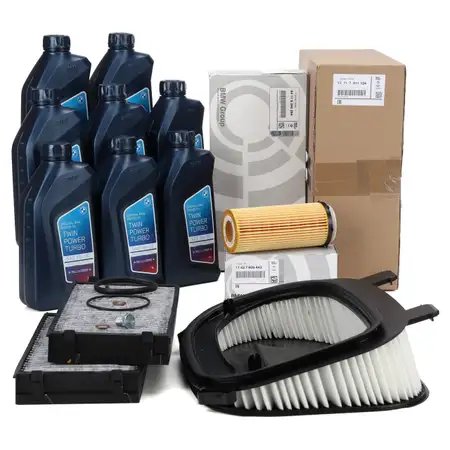 ORIGINAL BMW filter set, 3 pieces + 8L 5W30 engine oil X5 E70 X6 E71 E72 xDrive30d xDrive40d N57