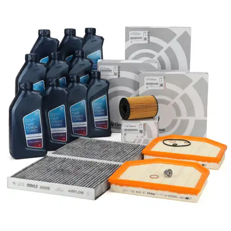 ORIGINAL BMW filter set + 10L 5W30 engine oil 5 Series M5 F10 6 Series M6 F12 F13 F06 560/575/600 hp S63
