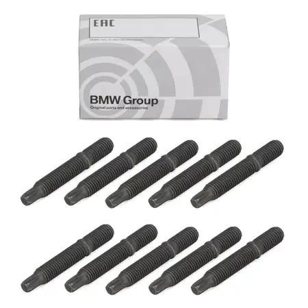 10x ORIGINAL BMW Schraube Stiftschraube Stehbolzen M7X47-10.9-PHR 11128597830