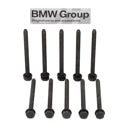 10x ORIGINAL BMW Schraube Kurbelwellenlager Pleuelschraube M9x115 11117540160