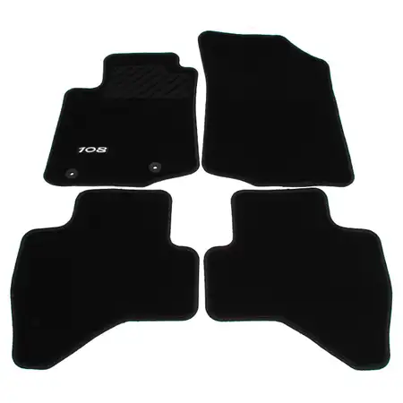 ORIGINAL Peugeot textile mats Floor mats Car mats Set of 4 1610821680 for 108