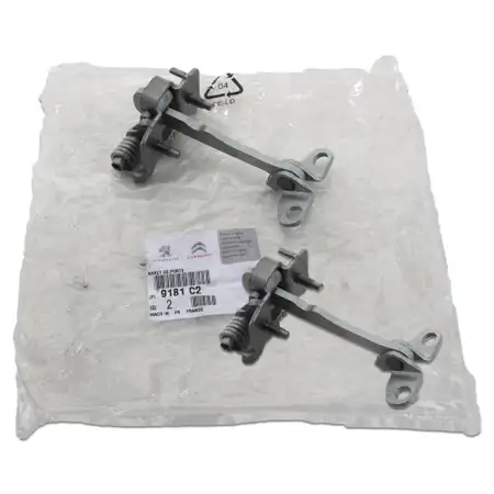 2x ORIGINAL PSA door stopper door catch Saxo (S0, S1) 106 I II front 9181.C2