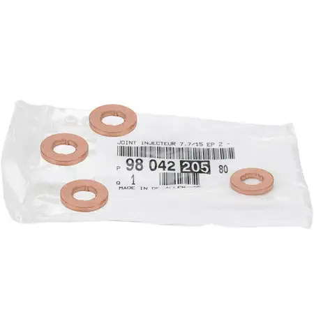 4x ORIGINAL Citroen Peugeot Opel W&auml;rmeschutzscheibe Dichtring Einspritzd&uuml;se 6501647280