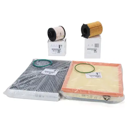 ORIGINAL Citroen Opel filter set, 4 pieces, C3 Aircross II CrosslandX 1.6 Turbo D