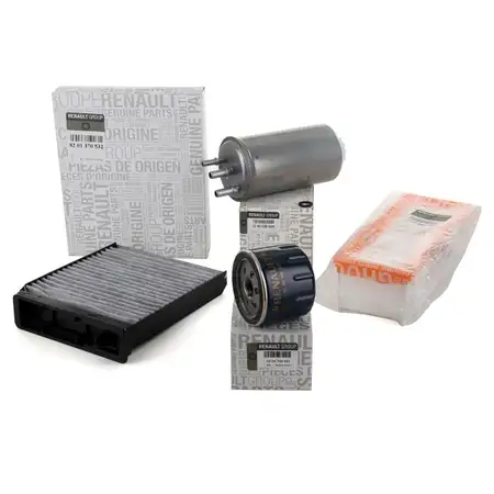 ORIGINAL DACIA Filterset 4-tlg Duster HS Logan Sandero 1.5 dCi 75-110 PS mit DELPHI-System