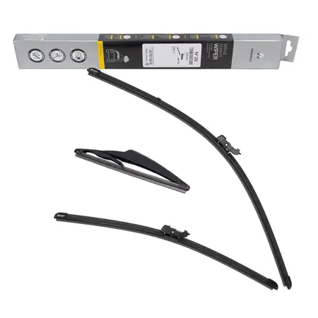 ORIGINAL DACIA Scheibenwischer Wischerbl&auml;tter Set Bigster vorne + hinten