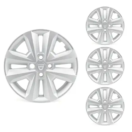 4x ORIGINAL Dacia hubcap wheel cover SORANE 15 inch silver Sandero 3 403152572R
