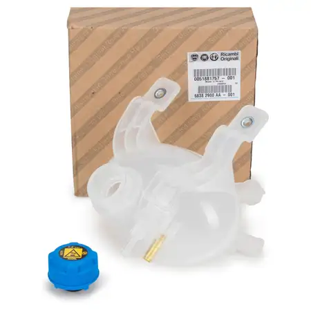 ORIGINAL Fiat expansion tank Coolant reservoir + cap 500L 51881757