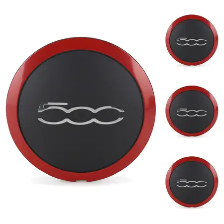 4x ORIGINAL Fiat hub cap wheel cover cap &Oslash; 55/134 mm 500 (312_) 51870004