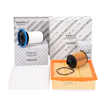 ORIGINAL Fiat Filterset 4-tlg Doblo (263_) 1.6/2.0 D Multijet 90-135 PS OHNE Start-Stopp