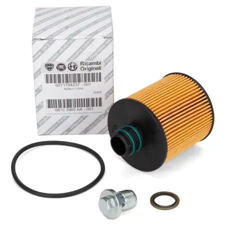 ORIGINAL FIAT &Ouml;lfilter + Schraube 500L 500X Doblo 263 Ducato 250 Punto 199 Tipo 1.6/2.0 D