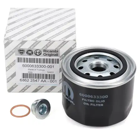 ORIGINAL Fiat oil filter 6000633300 + screw Ducato (244_) (250_) 2.3 DIESEL