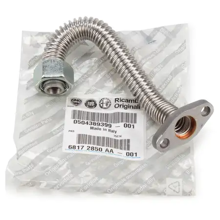 ORIGINAL Fiat oil pipe turbocharger return Ducato 250 2.3D 504389399