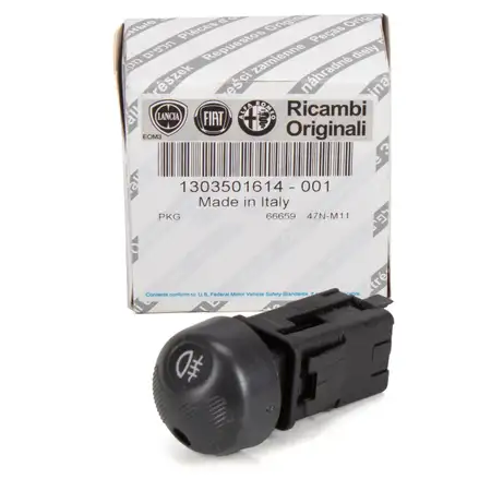 ORIGINAL Fiat light switch for rear fog light Ducato (230_) 1303501614