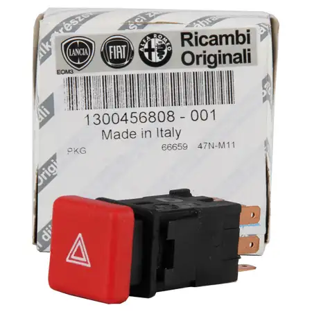 ORIGINAL Fiat hazard warning switch hazard warning lights DUCATO (230) 1300456808