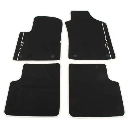 ORIGINAL Fiat textile mats Floor mats Car mats Set 500 / C 312 4-piece 71807944