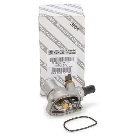 ORIGINAL Fiat Thermostat with Gasket 500 Panda Punto Tipo Doblo 0.9 1.2 1.4 55202176