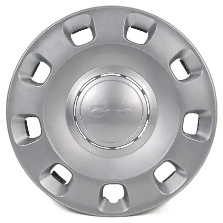 1x ORIGINAL Fiat hubcap wheel cover 14 inches silver 500 312 from model year 2007 51787644