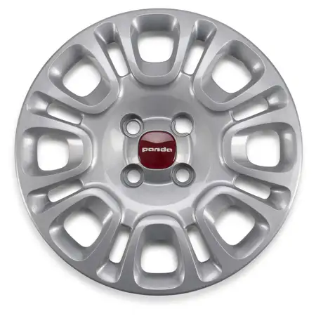 1x ORIGINAL Fiat hubcap wheel cover 14 inches silver Panda 312 from model year 02.2012 735553850