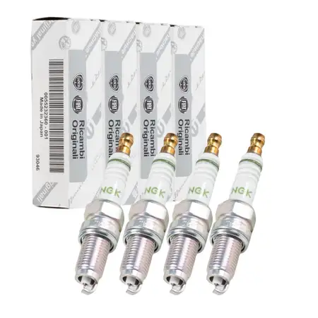 4x ORIGINAL Alfa Romeo Fiat Z&uuml;ndkerze Mito 500 Panda Punto Stilo Bravo 1.2-1.4 55232360