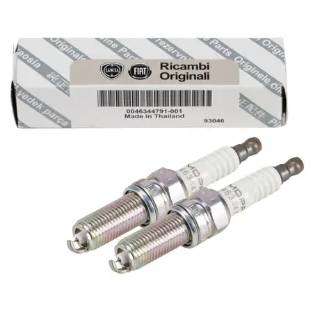 2x ORIGINAL Fiat Z&uuml;ndkerze 500 (312_) 500L Panta Punto (199_) 0.9 80-105 PS 46344791