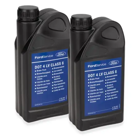 2L 2 Liter ORIGINAL Ford Bremsfl&uuml;ssigkeit DOT 4 LV CLASS 6 WSS-M6C65-A2 2792362