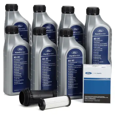 ORIGINAL Ford Getriebe&ouml;lfilter Powershift 6CDT-450 1589089 + 7x 1L Getriebe&ouml;l BO-DC