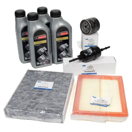 ORIGINAL Ford inspection kit + 4L engine oil 5W30 FIESTA V FUSION 1.25 1.4 1.6