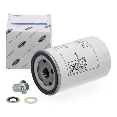 ORIGINAL FORD Oil Filter + Screw Fiesta 3 1.6 Turbo Galaxy WGR 2.0 2.3 Transit 2.0