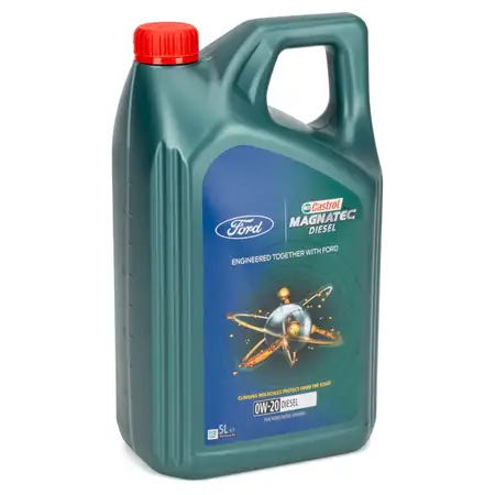 5L 5 Liter ORIGINAL Ford CASTROL MAGNATEC DIESEL 0W-20 WSS-M2C952-A1 15F73C