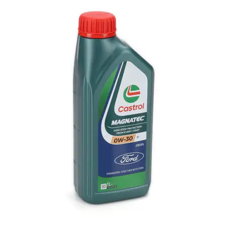 1L 1 Liter ORIGINAL Ford CASTROL MAGNATEC 0W-30 D Motor&ouml;l &Ouml;l WSS-M2C950-A 15F60B