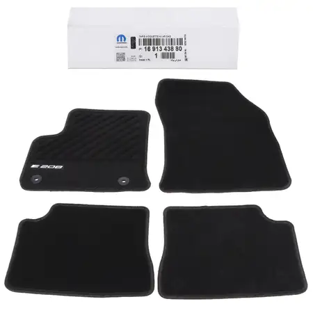 ORIGINAL Peugeot MOPAR textile mats Floor mats Car mat set Set of 4 e-208 2 1691343880