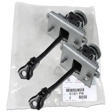 2x ORIGINAL Peugeot door stop, door hold-back strap, door catch strap 308 CC (4B_) 9181.P8