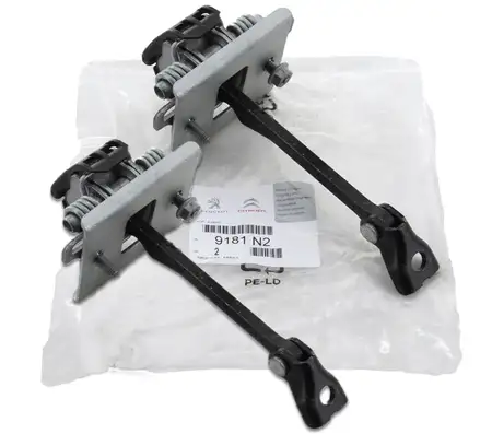 2x ORIGINAL Peugeot door stopper Door hold-open strap Door catch strap 308 I front 9181.N2