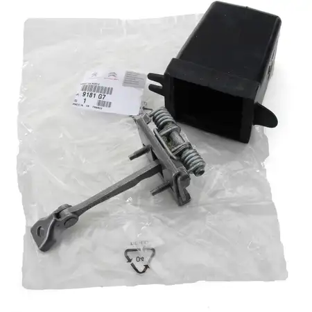 ORIGINAL Peugeot door stop, door hold-open strap, door catch strap, 307 front, 9181.G7
