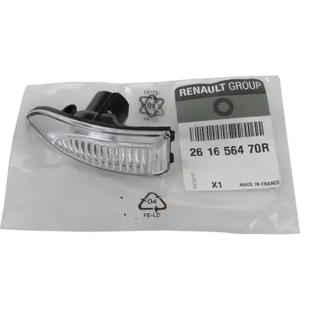 ORIGINAL Renault outer mirror lens with indicator MEGANE III left 261656470R